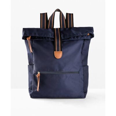 bonprix Rucksack mit Kontrastdetails - blau - Damen - Size: 0 bonprix Rucksack mit Kontrastdetails - blau - Damen - Size: 0