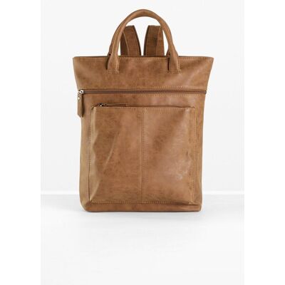 bonprix Rucksack mit Außentaschen - braun - Damen - Size: 0 bonprix Rucksack mit Außentaschen - braun - Damen - Size: 0