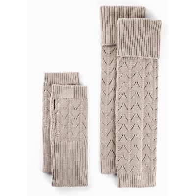 bonprix Armstulpen und Beinstulpen (4-tlg-Set) - braun - Damen - Size: 0 bonprix Armstulpen und Beinstulpen (4-tlg-Set) - braun - Damen - Size: 0