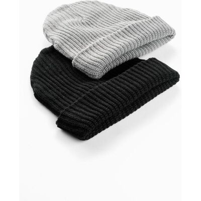 bonprix Strickmütze (2er Pack) - schwarz - false - Size: 0 bonprix Strickmütze (2er Pack) - schwarz - false - Size: 0