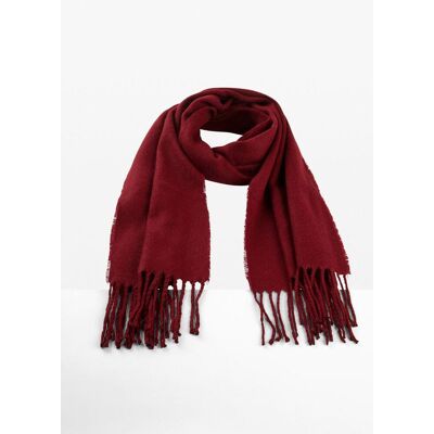 bonprix weicher Schal mit Fransen - rot - Damen - Size: 0 bonprix weicher Schal mit Fransen - rot - Damen - Size: 0