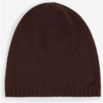 bonprix Feinstrickbeanie mit Merinowolle - braun - Damen - Size: 0 bonprix Feinstrickbeanie mit Merinowolle - braun - Damen - Size: 0