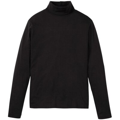 bonprix Rollkragen-Langarmshirt aus reiner Bio-Baumwolle - schwarz - Herren - Size: 60/62 (XXL) bonprix Rollkragen-Langarmshirt aus reiner Bio-Baumwolle - schwarz - Herren - Size: 60/62 (XXL)
