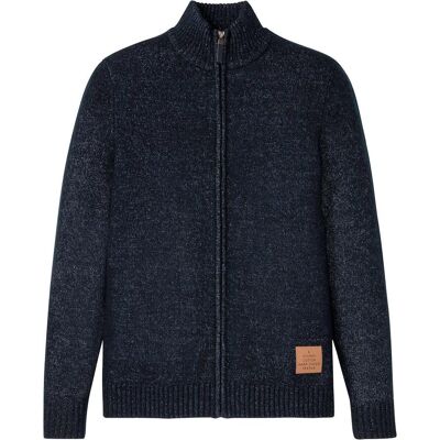 bonprix Strickjacke mit Stehkragen - blau - Herren - Size: 48/50 (M) bonprix Strickjacke mit Stehkragen - blau - Herren - Size: 48/50 (M)