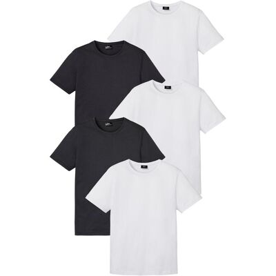 bonprix T-Shirt (5er Pack) - weiß - Herren - Size: 44/46 (S) bonprix T-Shirt (5er Pack) - weiß - Herren - Size: 44/46 (S)