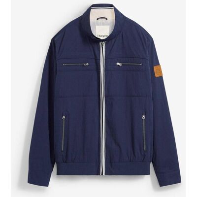 bonprix Übergangsjacke in Blousonform mit Stehkragen - blau - Herren - Size: 50 bonprix Übergangsjacke in Blousonform mit Stehkragen - blau - Herren - Size: 50