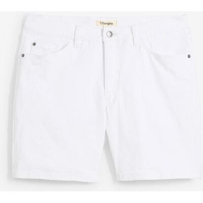 bonprix Stretch-Jeans-Shorts, Loose Fit extra weit - weiß - Herren - Size: 46 bonprix Stretch-Jeans-Shorts, Loose Fit extra weit - weiß - Herren - Size: 46