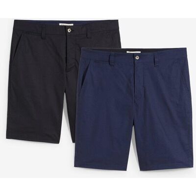 bonprix Chino-Bermuda in Regular Fit (2er Pack) - blau - Herren - Size: 58 bonprix Chino-Bermuda in Regular Fit (2er Pack) - blau - Herren - Size: 58