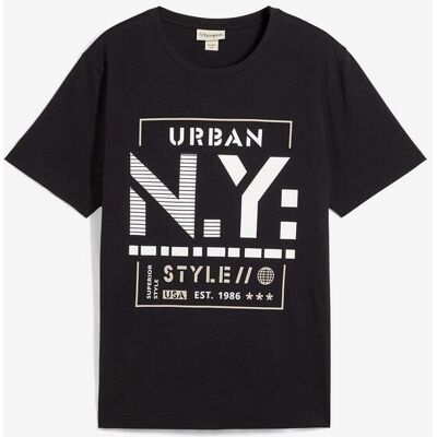 bonprix T-Shirt aus reiner Bio-Baumwolle - schwarz - Herren - Size: 44/46 (S) bonprix T-Shirt aus reiner Bio-Baumwolle - schwarz - Herren - Size: 44/46 (S)