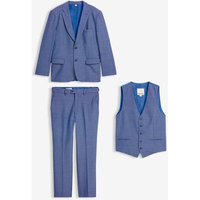 bonprix Anzug mit Weste in Regular Fit (3-tlg.Set) - blau - Herren - Size: 52 bonprix Anzug mit Weste in Regular Fit (3-tlg.Set) - blau - Herren - Size: 52