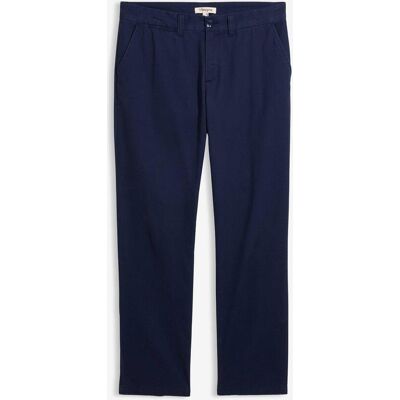 bonprix Regular Fit Chinohose aus reiner Baumwolle, Straight - blau - Herren - Size: 58 bonprix Regular Fit Chinohose aus reiner Baumwolle, Straight - blau - Herren - Size: 58