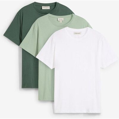 bonprix T-Shirt (3er Pack) - grün - Herren - Size: 52/54 (L) bonprix T-Shirt (3er Pack) - grün - Herren - Size: 52/54 (L)