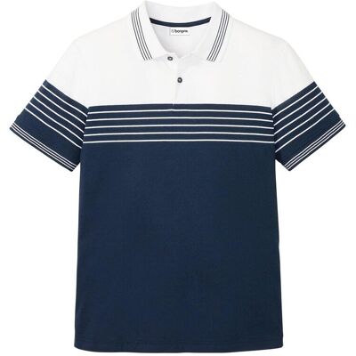 bonprix Jersey Poloshirt aus reiner Baumwolle - weiß - Herren - Size: 48/50 (M) bonprix Jersey Poloshirt aus reiner Baumwolle - weiß - Herren - Size: 48/50 (M)
