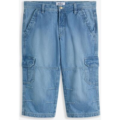 bonprix Regular Fit 3/4 Cargojeans, Straight - blau - Herren - Size: 64 bonprix Regular Fit 3/4 Cargojeans, Straight - blau - Herren - Size: 64