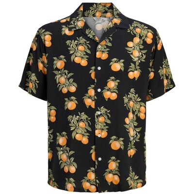 bonprix JJ REBEL Kurzarmhemd aus fließender Viskose - schwarz - Herren - Size: 56/58 (XL) bonprix JJ REBEL Kurzarmhemd aus fließender Viskose - schwarz - Herren - Size: 56/58 (XL)