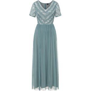 bonprix Maxikleid mit Paillettenstickerei - petrol - Damen - Size: 42 bonprix Maxikleid mit Paillettenstickerei - petrol - Damen - Size: 42