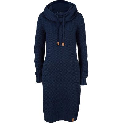 bonprix Strickkleid mit Schalkragen - blau - Damen - Size: 40/42 (M) bonprix Strickkleid mit Schalkragen - blau - Damen - Size: 40/42 (M)