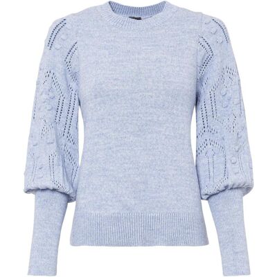 bonprix Pullover mit Ajourmuster - blau - Damen - Size: 36/38 (S) bonprix Pullover mit Ajourmuster - blau - Damen - Size: 36/38 (S)