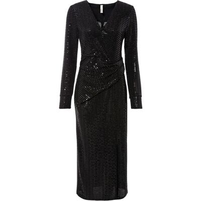 bonprix Kleid mit Pailletten - schwarz - Damen - Size: 36/38 (S) bonprix Kleid mit Pailletten - schwarz - Damen - Size: 36/38 (S)