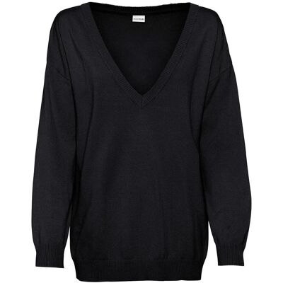 bonprix Oversize-Pullover aus Viskose- mix - schwarz - Damen - Size: 40/42 (M) bonprix Oversize-Pullover aus Viskose- mix - schwarz - Damen - Size: 40/42 (M)