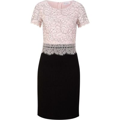 bonprix Kleid mit Spitze - schwarz - Damen - Size: 36 bonprix Kleid mit Spitze - schwarz - Damen - Size: 36