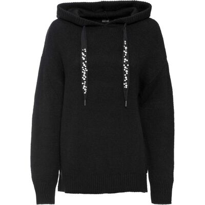 bonprix Oversize-Pullover - schwarz - Damen - Size: 52/54 (XXL) bonprix Oversize-Pullover - schwarz - Damen - Size: 52/54 (XXL)
