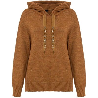 bonprix Oversize-Pullover - braun - Damen - Size: 52/54 (XXL) bonprix Oversize-Pullover - braun - Damen - Size: 52/54 (XXL)