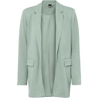 bonprix Langer Jersey-Blazer mit Taschen - grün - Damen - Size: 44 bonprix Langer Jersey-Blazer mit Taschen - grün - Damen - Size: 44