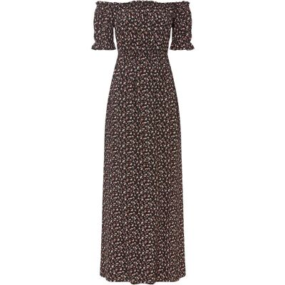 bonprix Maxikleid aus reiner Viskose - schwarz - Damen - Size: 42 bonprix Maxikleid aus reiner Viskose - schwarz - Damen - Size: 42