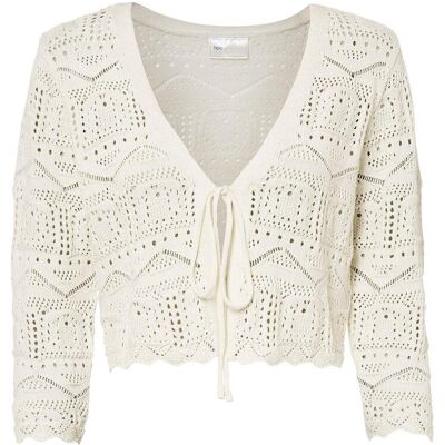 bonprix Ajour-Bolero - weiß - Damen - Size: 48/50 (XL) bonprix Ajour-Bolero - weiß - Damen - Size: 48/50 (XL)