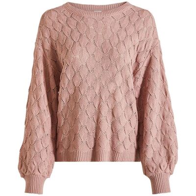 bonprix Ajour-Pullover - rosa - Damen - Size: 32/34 (XS) bonprix Ajour-Pullover - rosa - Damen - Size: 32/34 (XS)