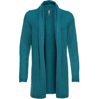 bonprix Longstrickjacke - petrol - Damen - Size: 52/54 (XXL) bonprix Longstrickjacke - petrol - Damen - Size: 52/54 (XXL)