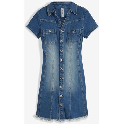 bonprix Jeanskleid mit Knöpfen - blau - Damen - Size: 40 bonprix Jeanskleid mit Knöpfen - blau - Damen - Size: 40
