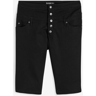 bonprix Bermuda aus elastischem Baumwoll-Mix - schwarz - Damen - Size: 44 bonprix Bermuda aus elastischem Baumwoll-Mix - schwarz - Damen - Size: 44