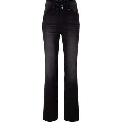 bonprix Bootcut Jeans Mid Waist, Shaping - schwarz - Damen - Size: 42 bonprix Bootcut Jeans Mid Waist, Shaping - schwarz - Damen - Size: 42