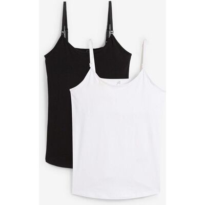 bonprix Umstands- und Stilltops aus Bio-Baumwolle (2er-Pack) - schwarz - Damen - Size: 44/46 (L) bonprix Umstands- und Stilltops aus Bio-Baumwolle (2er-Pack) - schwarz - Damen - Size: 44/46 (L)