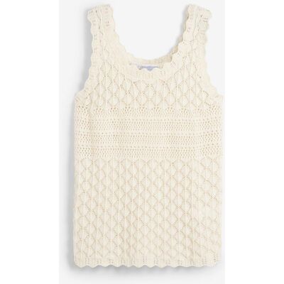 bonprix Stricktop aus Baumwolle - beige - Damen - Size: 52/54 (XXL) bonprix Stricktop aus Baumwolle - beige - Damen - Size: 52/54 (XXL)