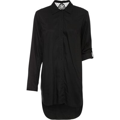 bonprix Bluse aus Baumwoll-Viskose Mix - schwarz - Damen - Size: 46 bonprix Bluse aus Baumwoll-Viskose Mix - schwarz - Damen - Size: 46