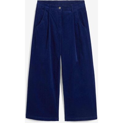 bonprix Weite Cord-Culotte aus Baumwoll-Stretch - blau - Damen - Size: 48 bonprix Weite Cord-Culotte aus Baumwoll-Stretch - blau - Damen - Size: 48