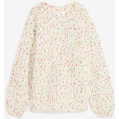 bonprix Oversized Grobstrick-Pullover - weiß - Damen - Size: 52/54 (XXL) bonprix Oversized Grobstrick-Pullover - weiß - Damen - Size: 52/54 (XXL)
