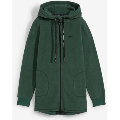 bonprix Long-Fleecejacke mit Reißverschluss-Taschen - grün - Damen - Size: 56/58 (3XL) bonprix Long-Fleecejacke mit Reißverschluss-Taschen - grün - Damen - Size: 56/58 (3XL)