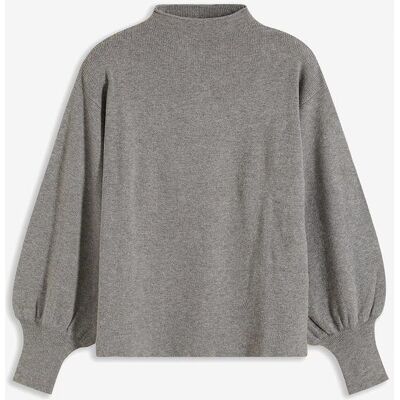 bonprix Strickpullover mit Ballonärmeln - grau - Damen - Size: 32/34 (XS) bonprix Strickpullover mit Ballonärmeln - grau - Damen - Size: 32/34 (XS)