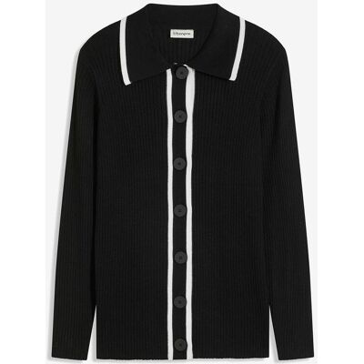 bonprix Smart Cardigan - schwarz - Damen - Size: 44/46 (L) bonprix Smart Cardigan - schwarz - Damen - Size: 44/46 (L)