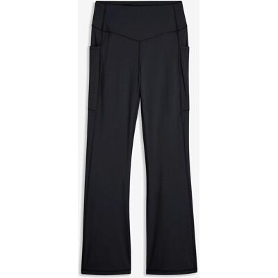bonprix Ausgestellte Komfort Sport-Leggings mit Handytasche, schnelltrocknend - schwarz - Damen - Size: 40/42 (M) bonprix Ausgestellte Komfort Sport-Leggings mit Handytasche, schnelltrocknend - schwarz - Damen - Size: 40/42 (M)