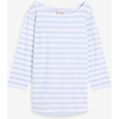 bonprix Shirt mit U-Boot-Ausschnitt - blau - Damen - Size: 44/46 (L) bonprix Shirt mit U-Boot-Ausschnitt - blau - Damen - Size: 44/46 (L)