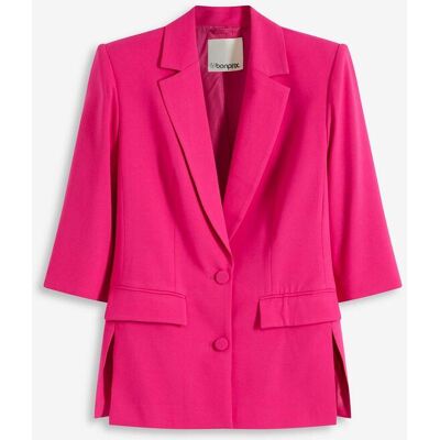 bonprix Blazer mit modisch betonten Schultern aus softem Viskose-Mix - pink - Damen - Size: 36 bonprix Blazer mit modisch betonten Schultern aus softem Viskose-Mix - pink - Damen - Size: 36