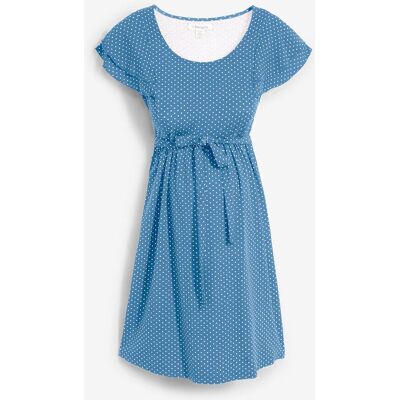 bonprix Umstandskleid aus Viskose-Jersey - blau - Damen - Size: 40/42 (M) bonprix Umstandskleid aus Viskose-Jersey - blau - Damen - Size: 40/42 (M)