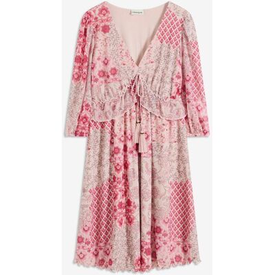 bonprix bedrucktes Mesh-Tunika-Kleid - pink - Damen - Size: 52/54 (XXL) bonprix bedrucktes Mesh-Tunika-Kleid - pink - Damen - Size: 52/54 (XXL)