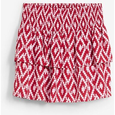 bonprix Minirock aus fließender Viskose - rot - Damen - Size: 46 bonprix Minirock aus fließender Viskose - rot - Damen - Size: 46