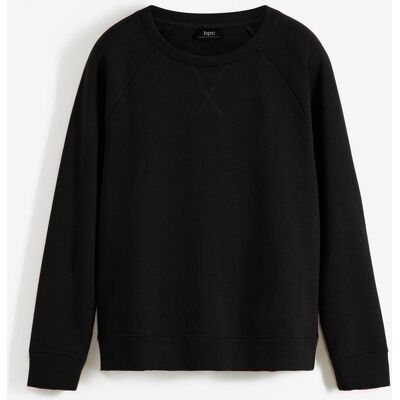 bonprix Basic Sweatshirt - schwarz - Damen - Size: 36/38 (S) bonprix Basic Sweatshirt - schwarz - Damen - Size: 36/38 (S)